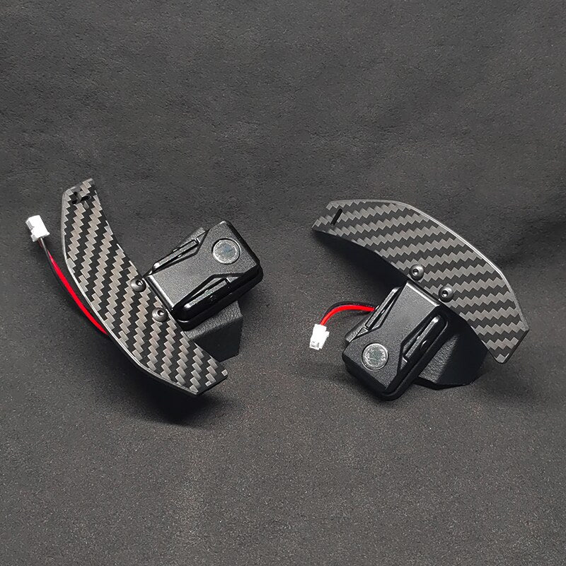 Volkswagen Golf Mk8 magnetic paddle shifters, rear view | Premium Bespoke AutoWorks