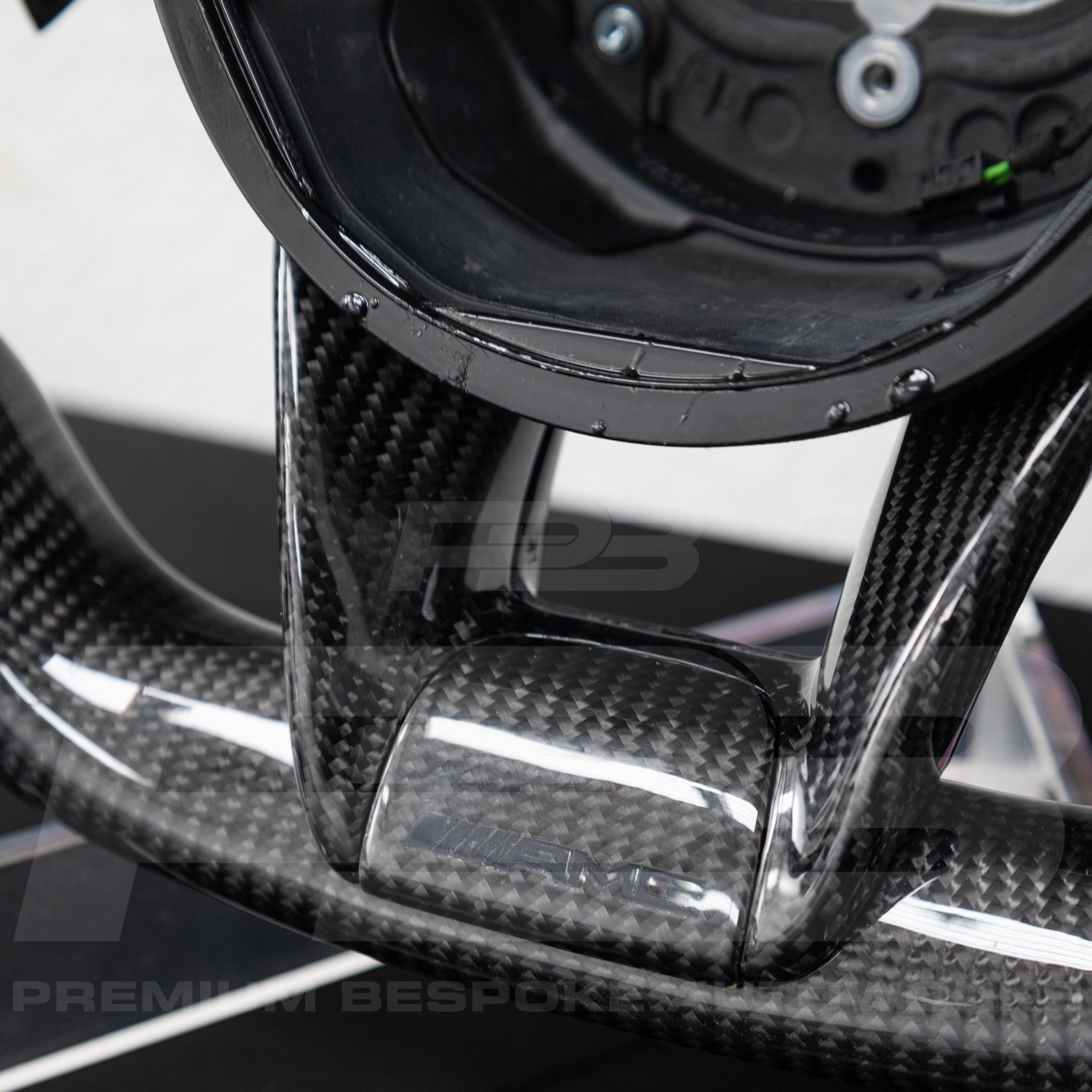Mercedes AMG Carbon Fibre Custom Steering Wheel With Perforated Leather | Premium Bespoke AutoWorks