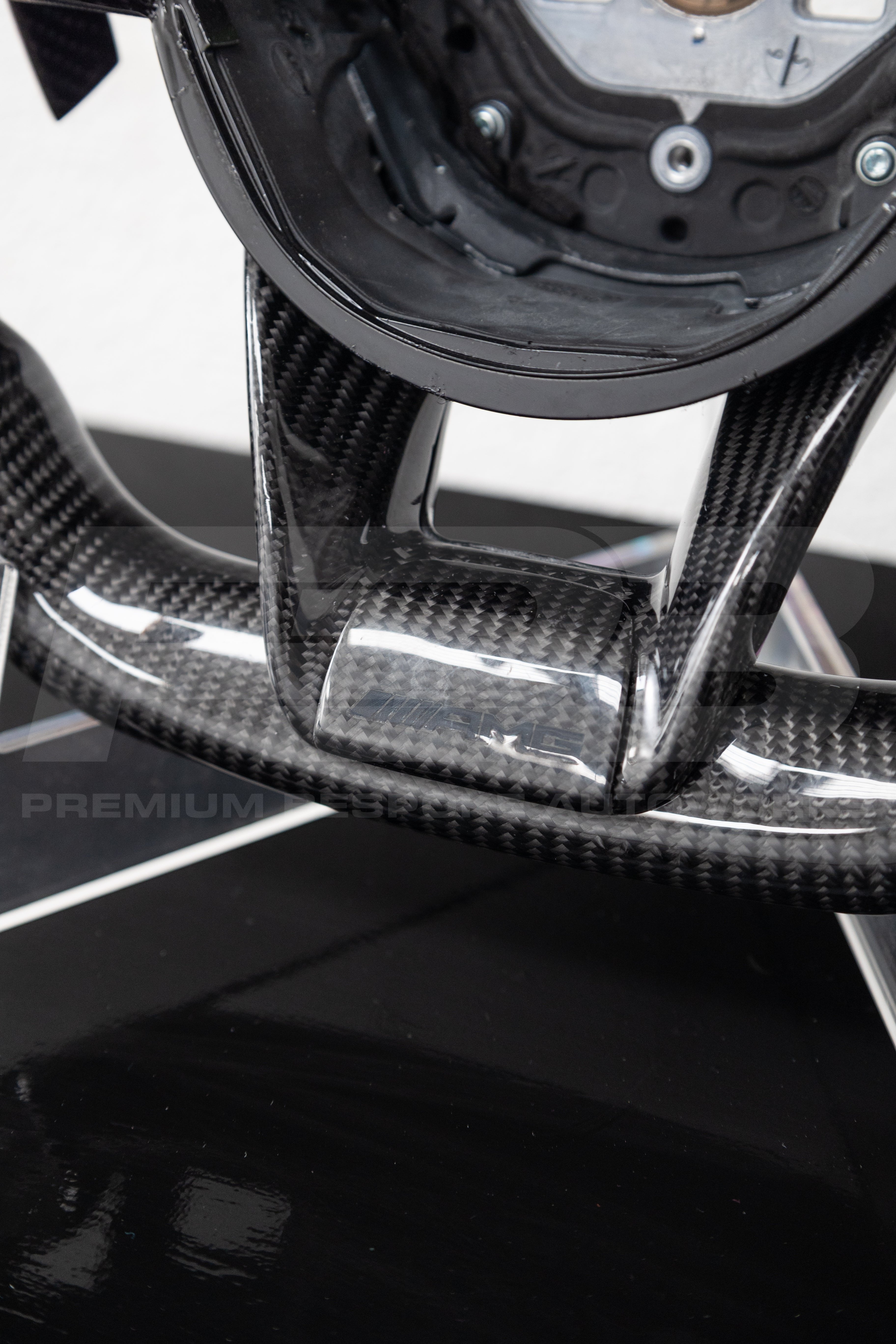 Mercedes AMG Carbon Fibre Custom Steering Wheel With Alcantara Grips | Premium Bespoke AutoWorks