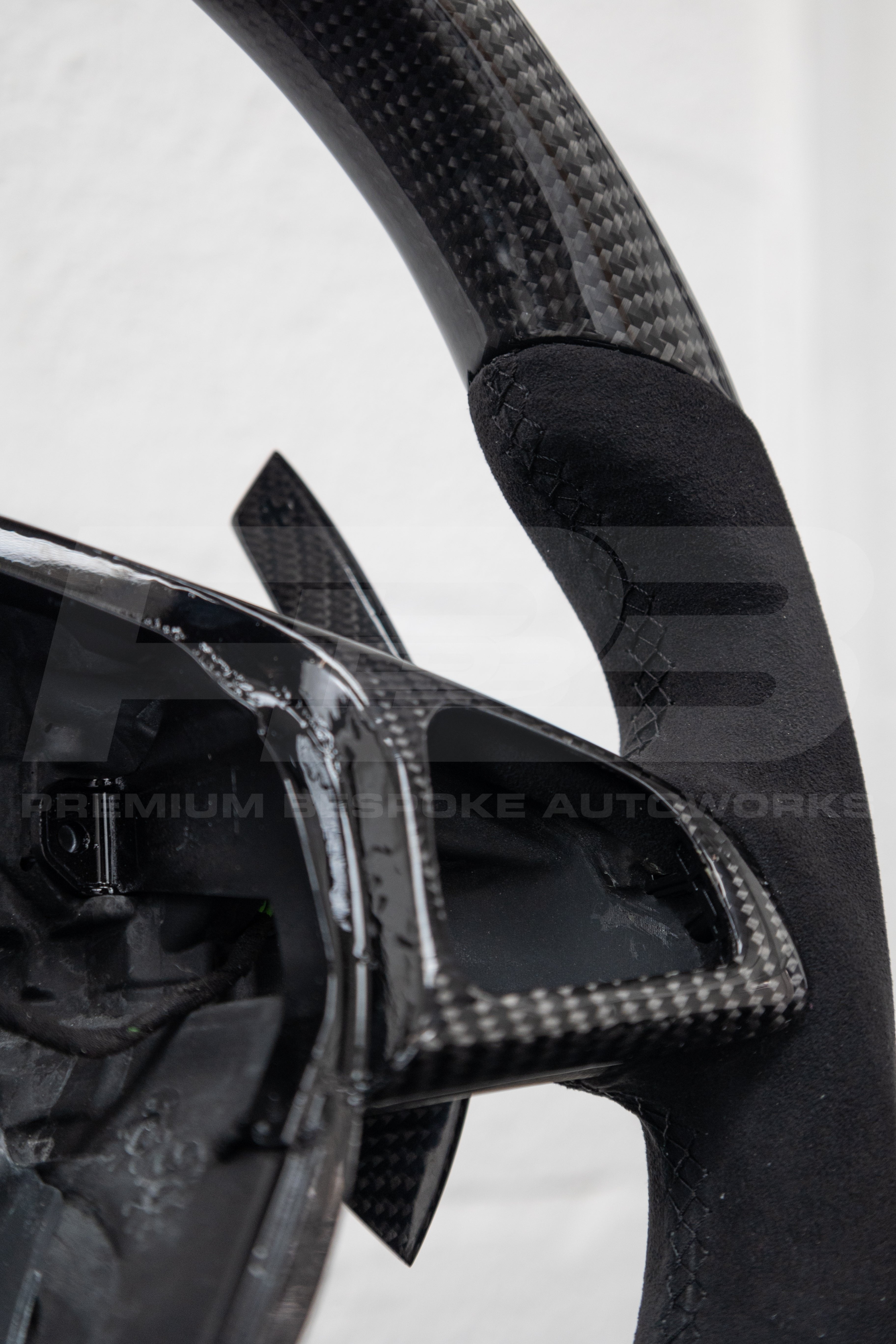 Mercedes AMG Carbon Fibre Custom Steering Wheel With Alcantara Grips | Premium Bespoke AutoWorks
