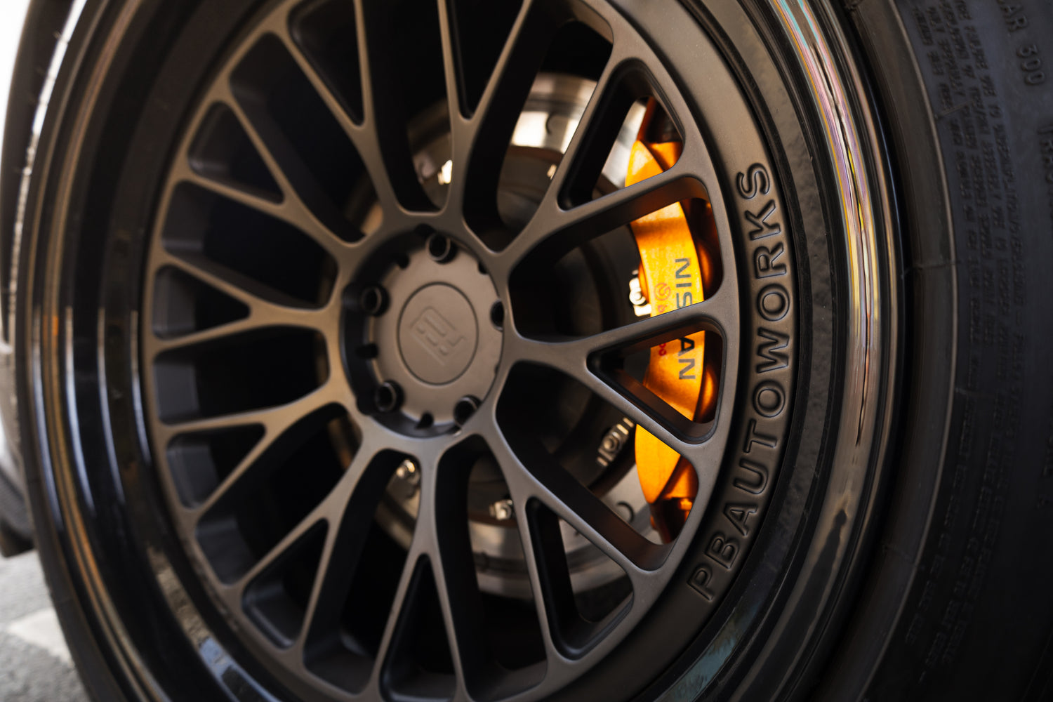 Nissan GTR R35 PB 101 PB Forged Wheels Close Up