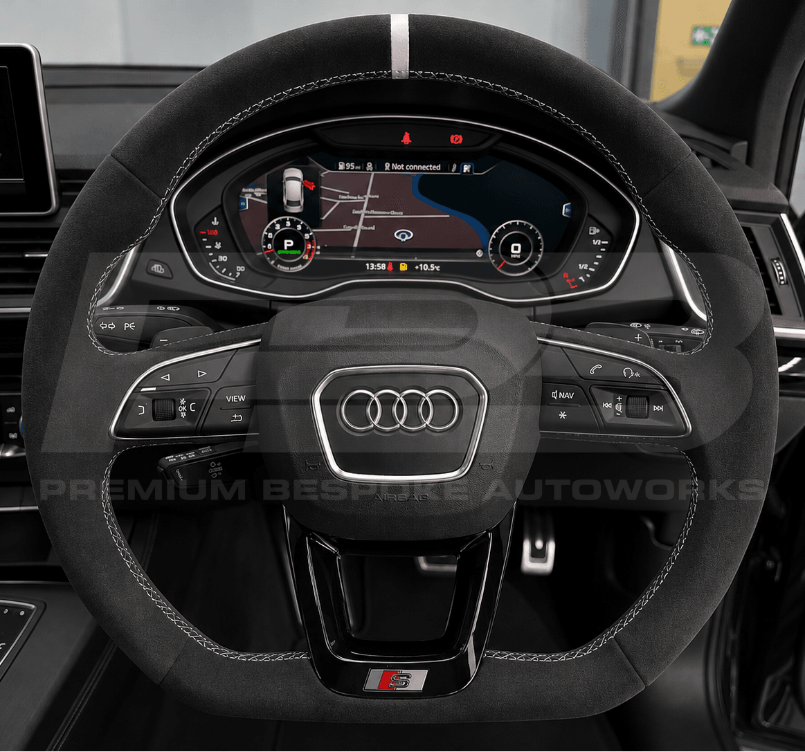 Audi bespoke custom steering wheel, made to order in the UK