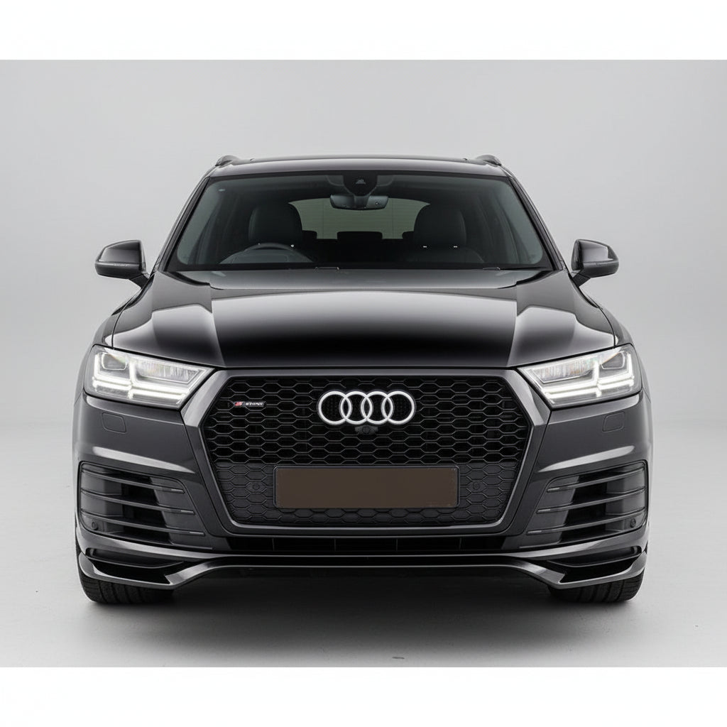 Audi Q7 / Sq7 2015-2020 rsq7 Style Honeycomb Grill In All Gloss Black | Premium Bespoke AutoWorks