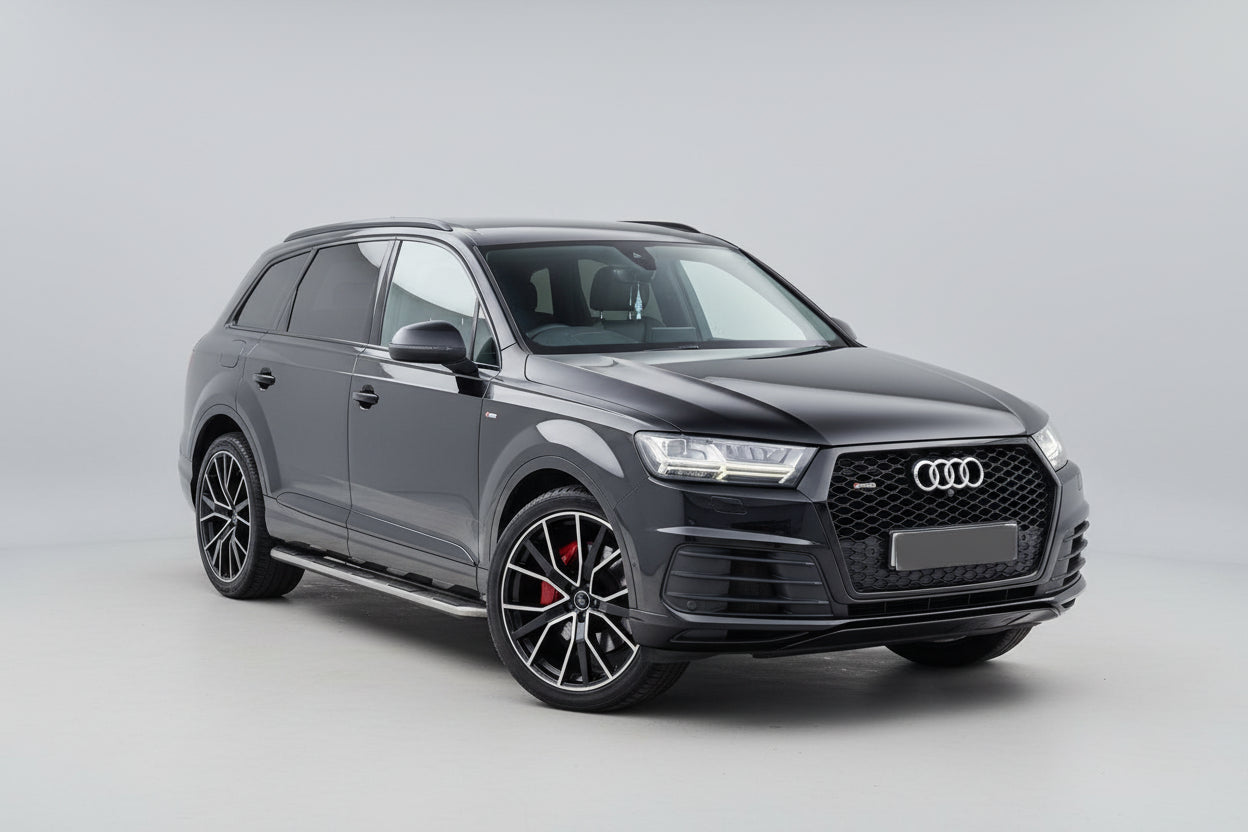 Audi Q7 / Sq7 2015-2020 rsq7 Style Honeycomb Grill In All Gloss Black | Premium Bespoke AutoWorks