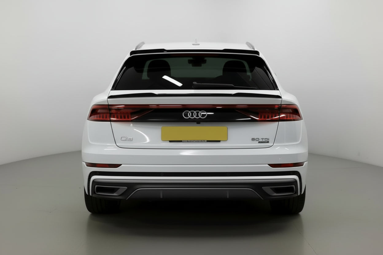 Audi Q8 2018+ Lower Spoiler Lip Extension - Gloss Black | Premium Bespoke AutoWorks