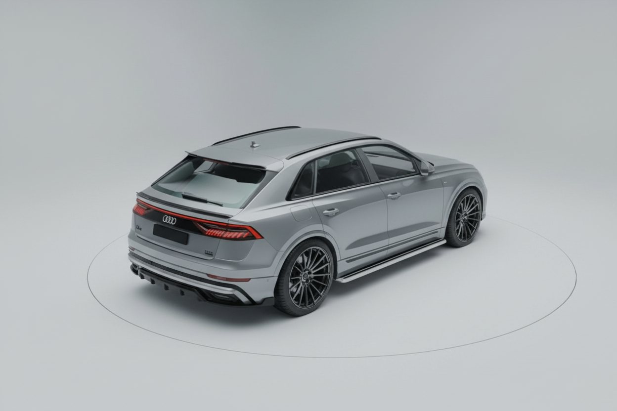 Audi Q8 2019 On Oe Style 2 Running Boards - Side Steps - Pair - Silver | Premium Bespoke AutoWorks