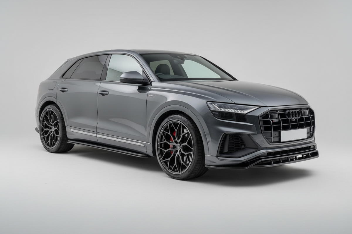 Audi Q8 2019 On Oe Style 2 Running Boards All Black- Pair | Premium Bespoke AutoWorks