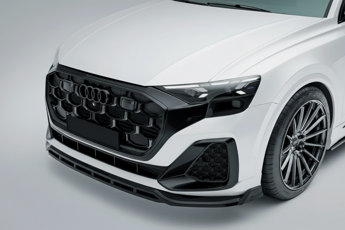 Audi Q8 S Line 2023+ Gloss Black Risper Front Splitter Lip | Premium Bespoke AutoWorks