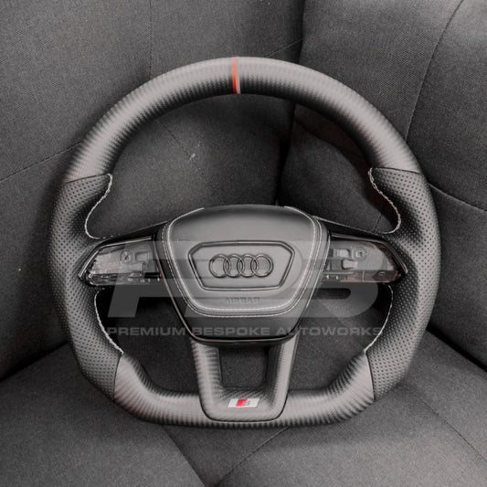 Audi RS6 RS7 C8 Carbon Fibre Steering Wheel