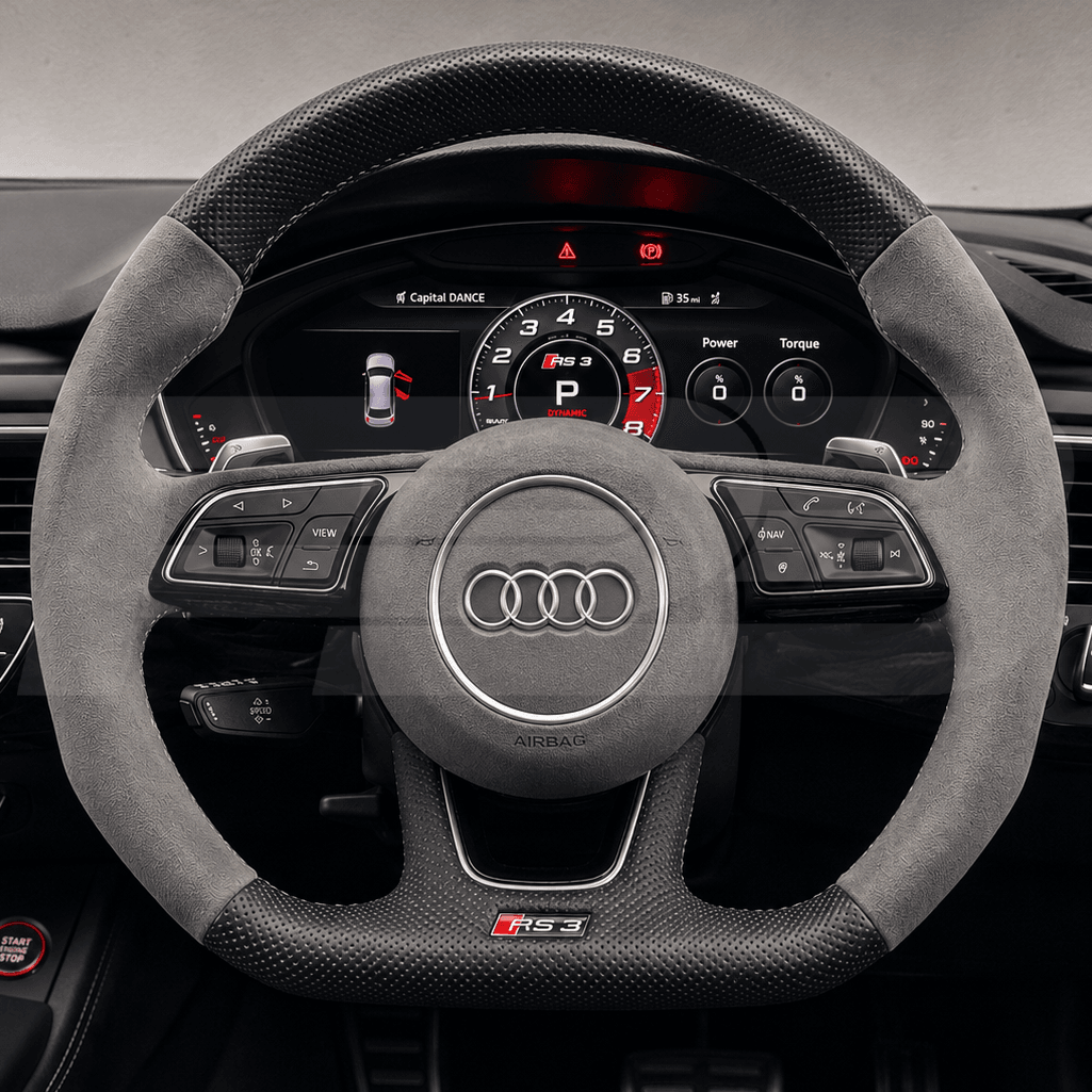 audi rs4 b9 custom steering wheel
