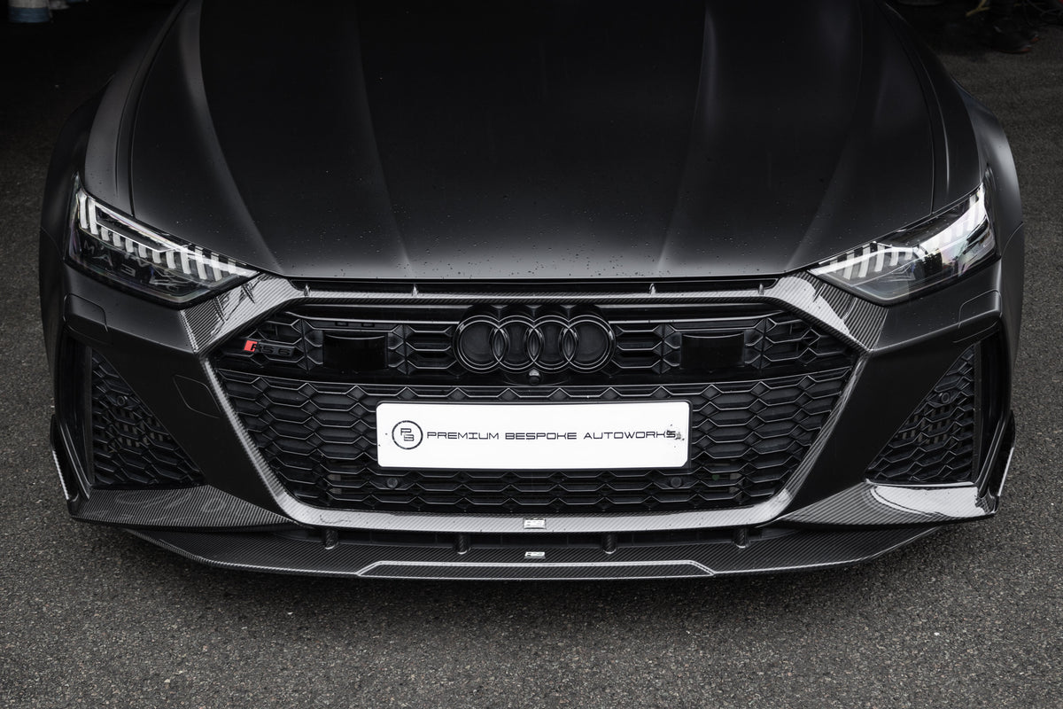 Carbon Fibre Front Splitter for 2020 Audi RS6 C8 | Premium Bespoke AutoWorks