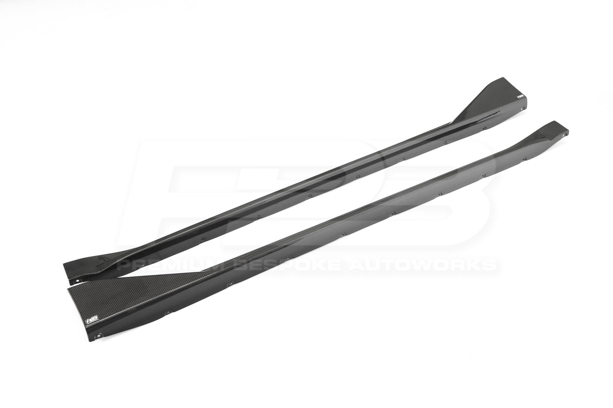 BMW M3/M4 G80/G82 CARBON FIBRE SIDE SKIRTS 2021+ | Premium Bespoke AutoWorks