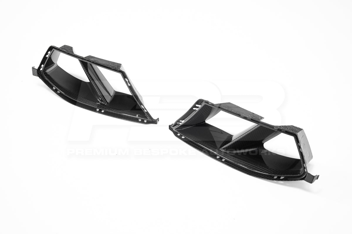 BMW M3/M4 G80/G82 CARBON FIBRE FRONT BUMPER DUCTS 2021+ | Premium Bespoke AutoWorks