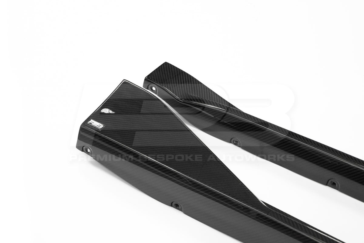 BMW M3/M4 G80/G82 CARBON FIBRE SIDE SKIRTS 2021+ | Premium Bespoke AutoWorks