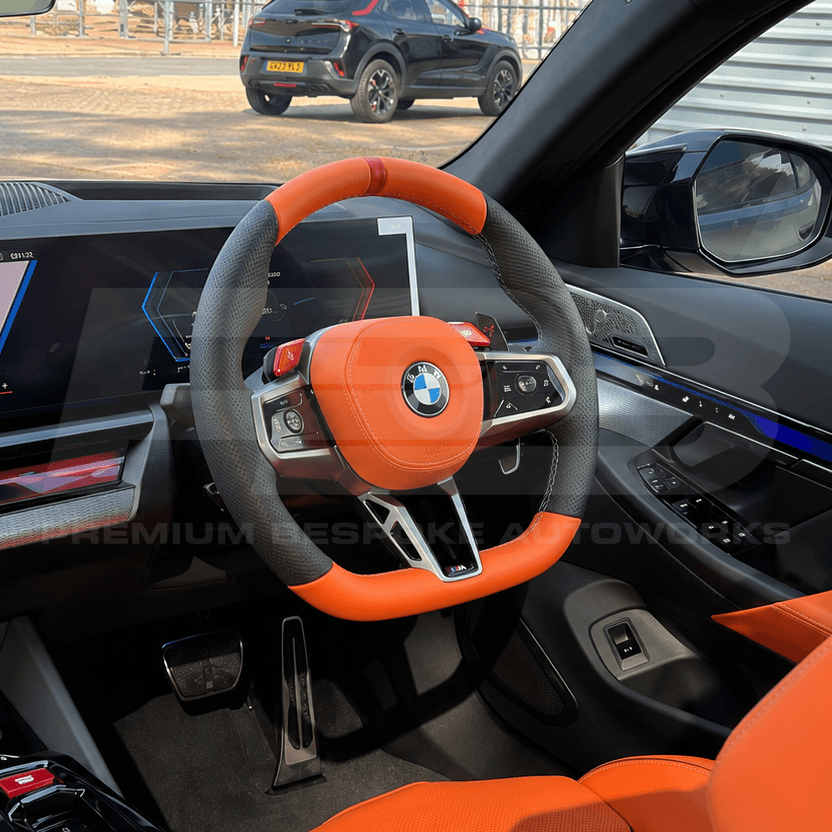 BMW custom steering wheel, hand-finished to order by Premium Bespoke AutoWorks