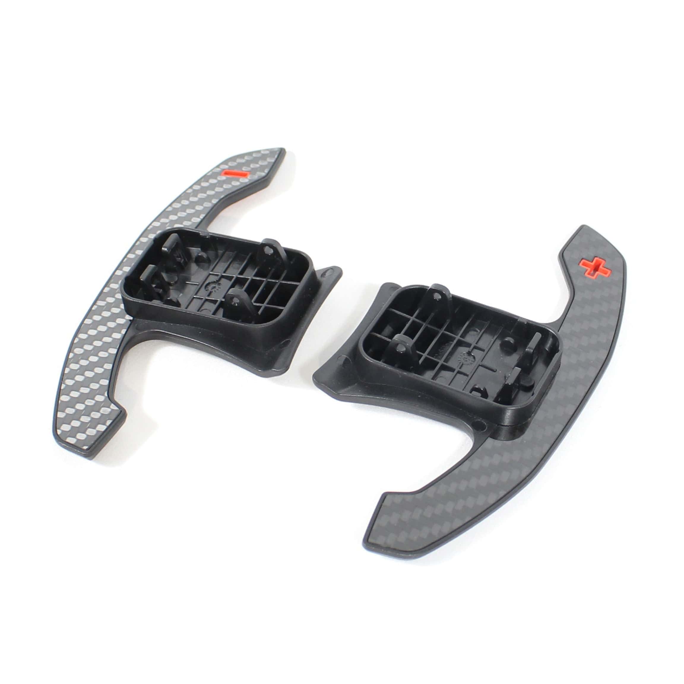 BMW MINI Toyota Supra Carbon Fibre Paddle Shifters product image on white background