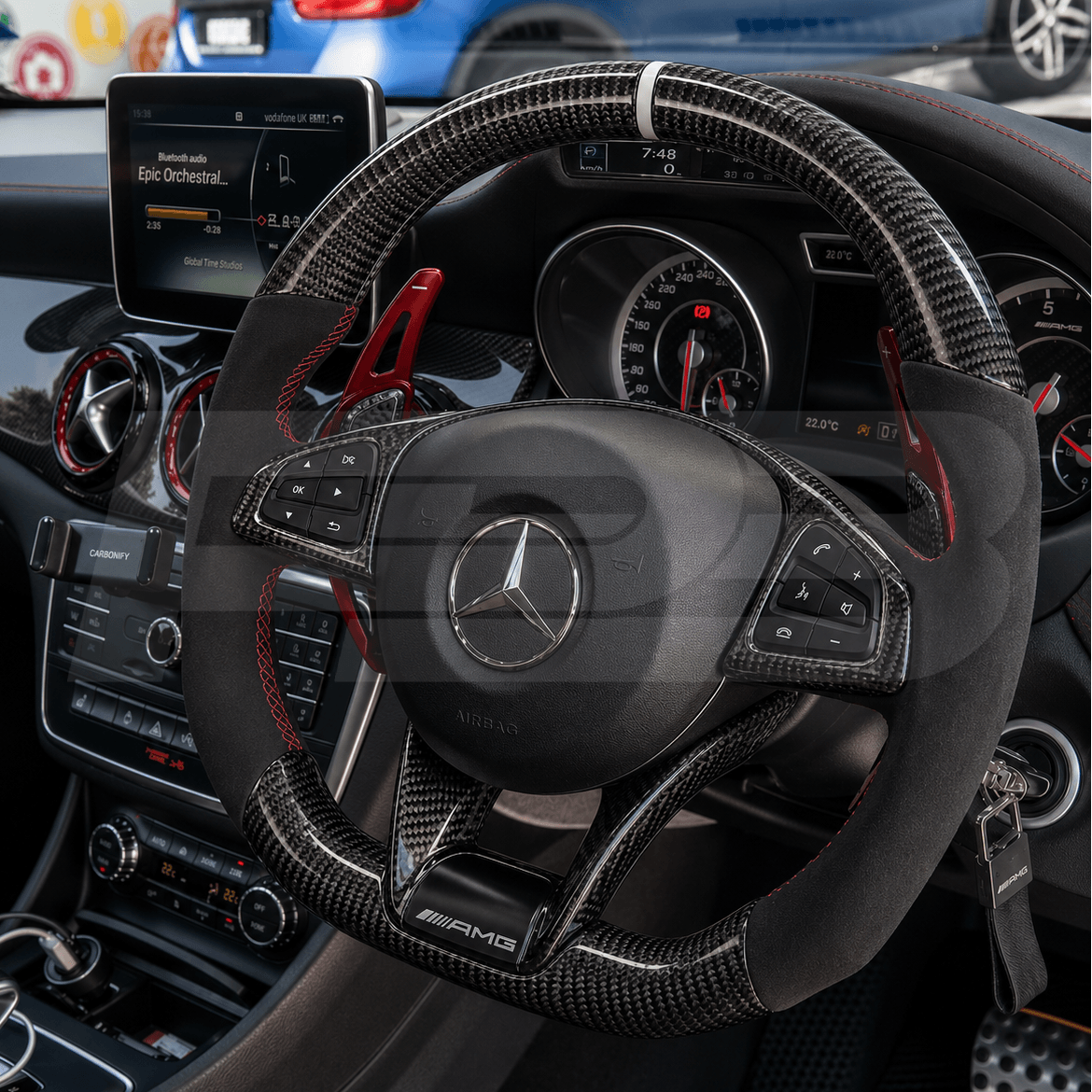 C43 AMG W205 Carbon Fibre Steering Wheel
