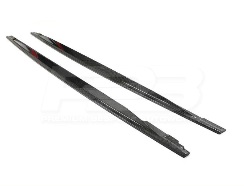 MK8 VOLKSWAGEN GOLF R CARBON FIBRE SIDE SKIRTS 2021+ | Premium Bespoke AutoWorks
