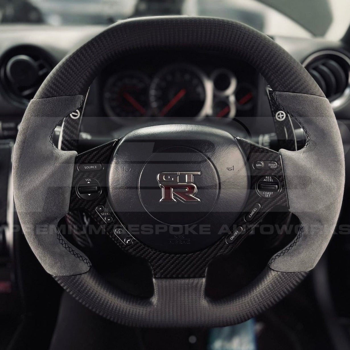 Nissan GTR Carbon Fibre Steering Wheel