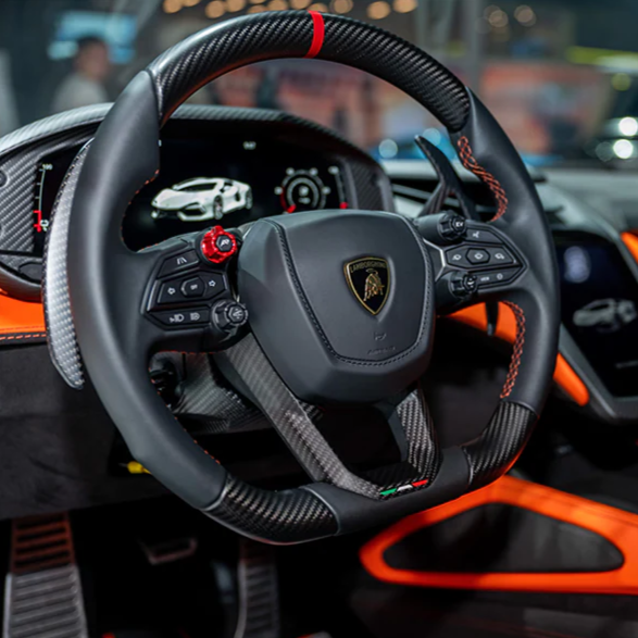 Lamborghini Reveulto carbon fibre custom steering wheel