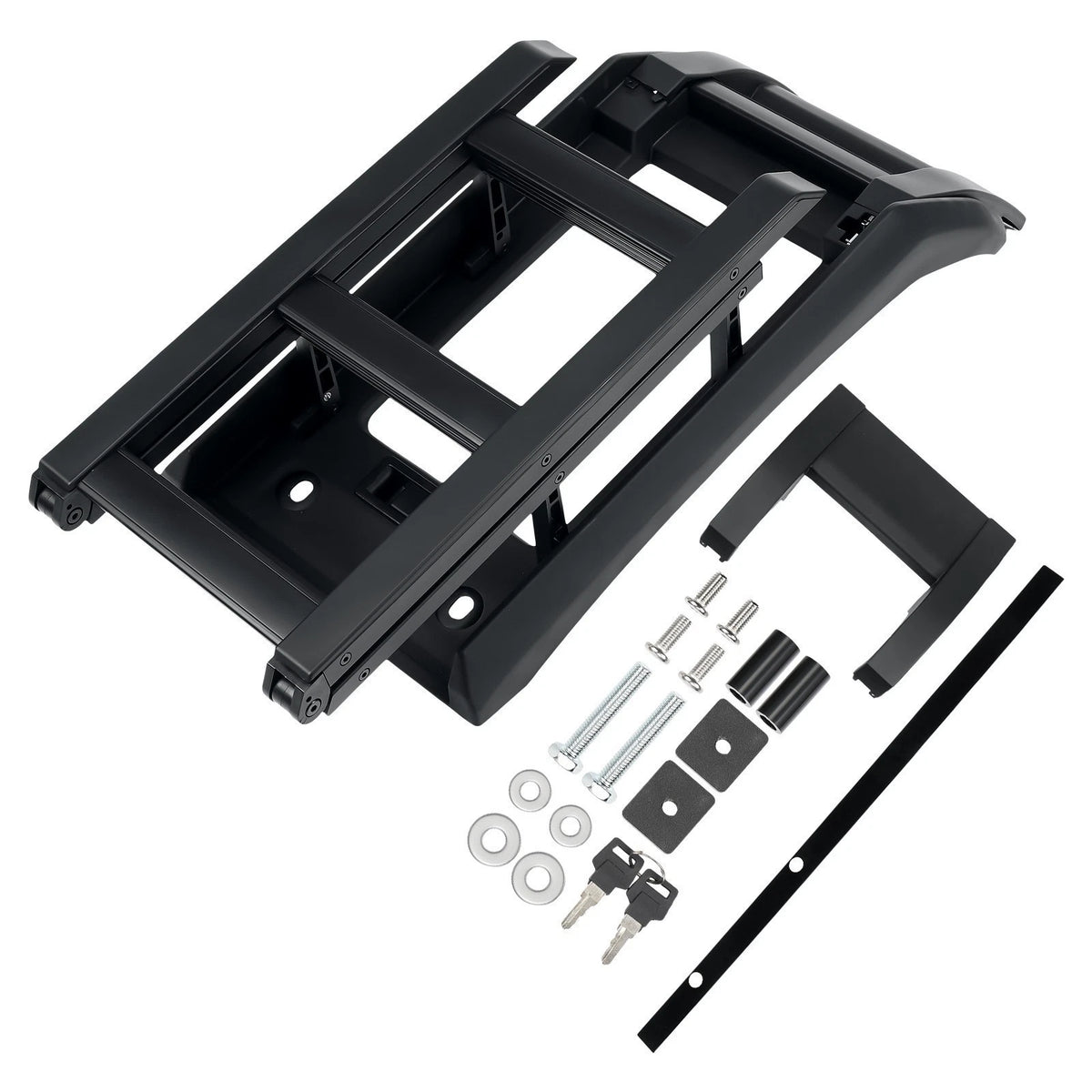 Land Rover Defender L663 2020+ Deployable Folding Side Ladder Kit Black