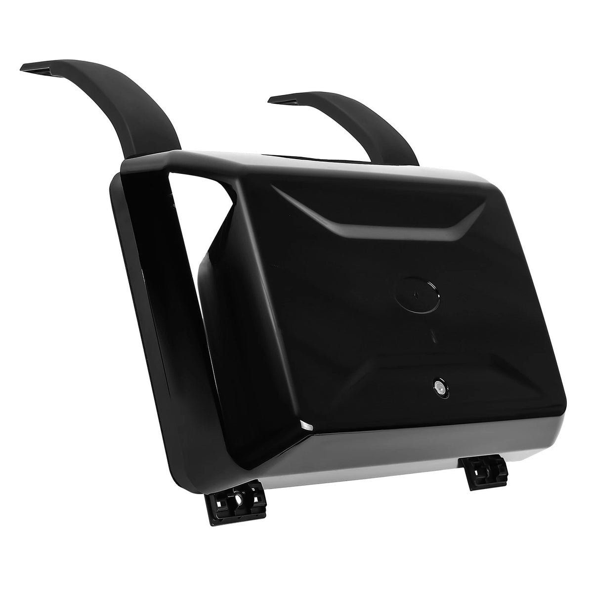 Land Rover Defender L663 Side Storage Box In Gloss Black Product image on white background