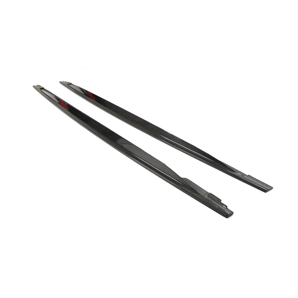 VW Golf Mk8 2020+ R Carbon Fibre Side Skirts - V2 - Premium Bespoke AutoWorks