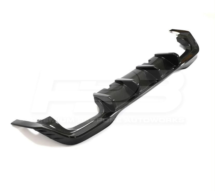 MK8 VOLKSWAGEN GOLF R CARBON FIBRE REAR DIFFUSER 2021