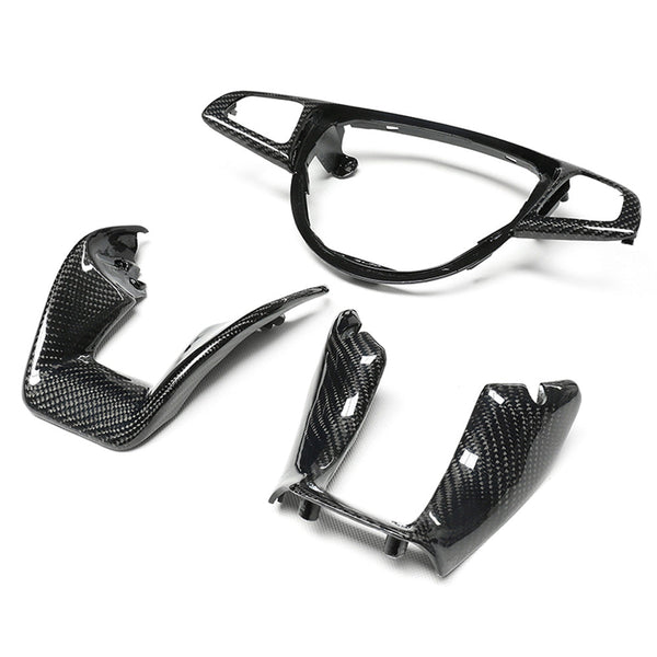 Embellecedor de volante de fibra de carbono para Mercedes AMG