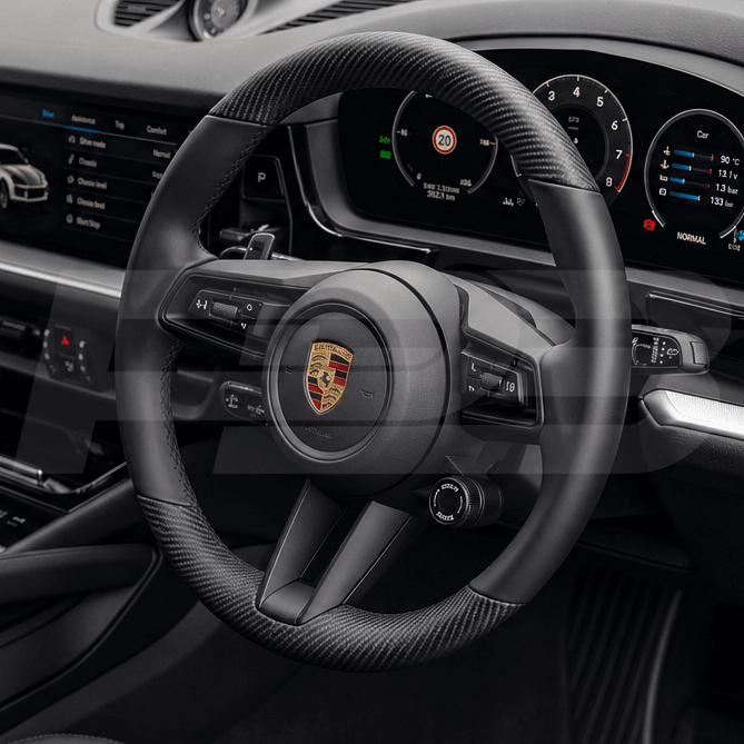Porsche cayenne 9y0 facelift custom steering wheel