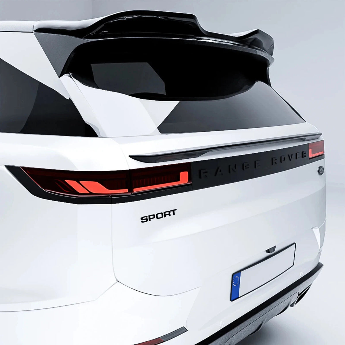 Range Rover Without Rear Spoiler Range Rover Sport 2023 On Mid Spoiler In Gloss Black | Premium Bespoke ...