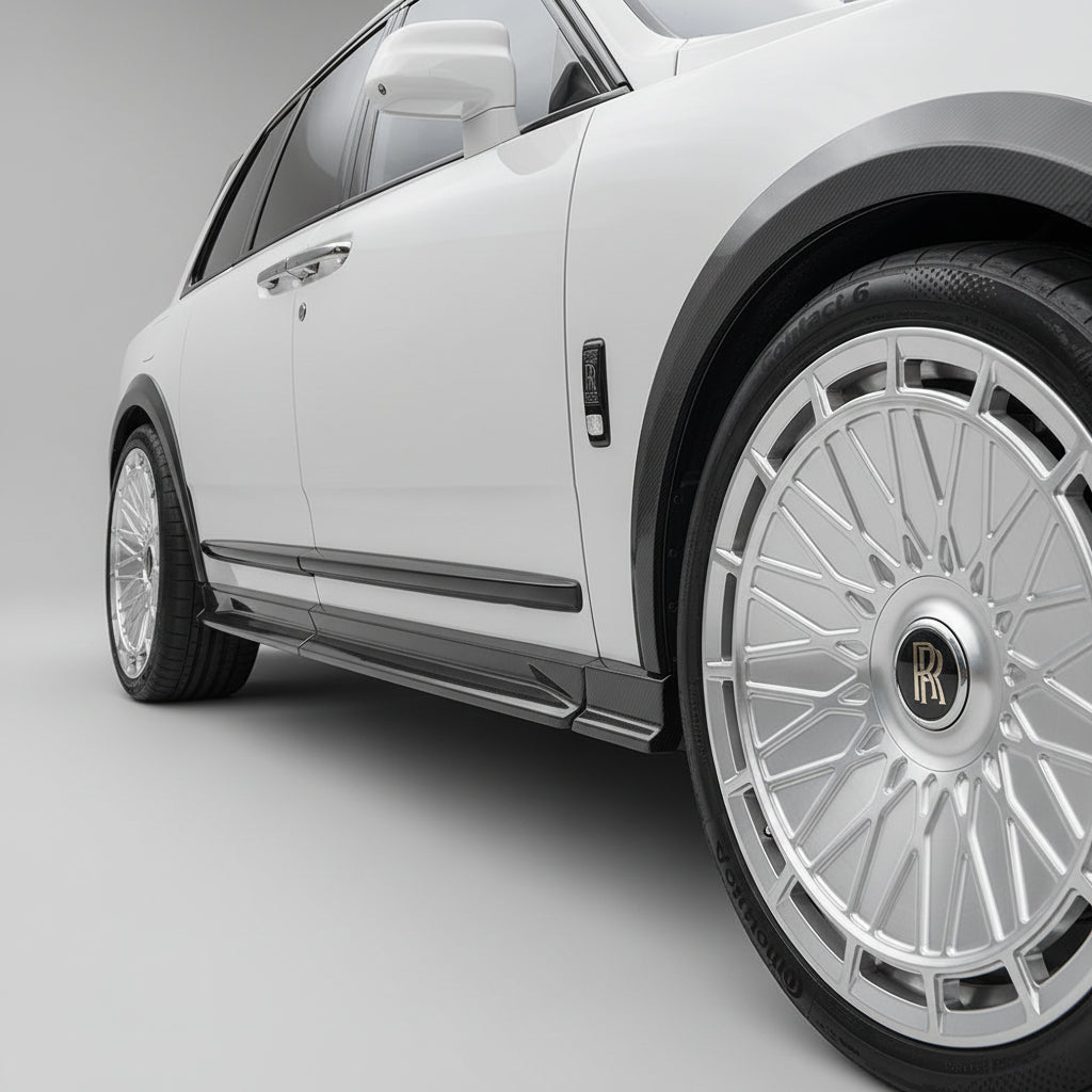 Rolls Royce Cullinan Carbon Fibre Side Skirts - Premium Bespoke AutoWorks