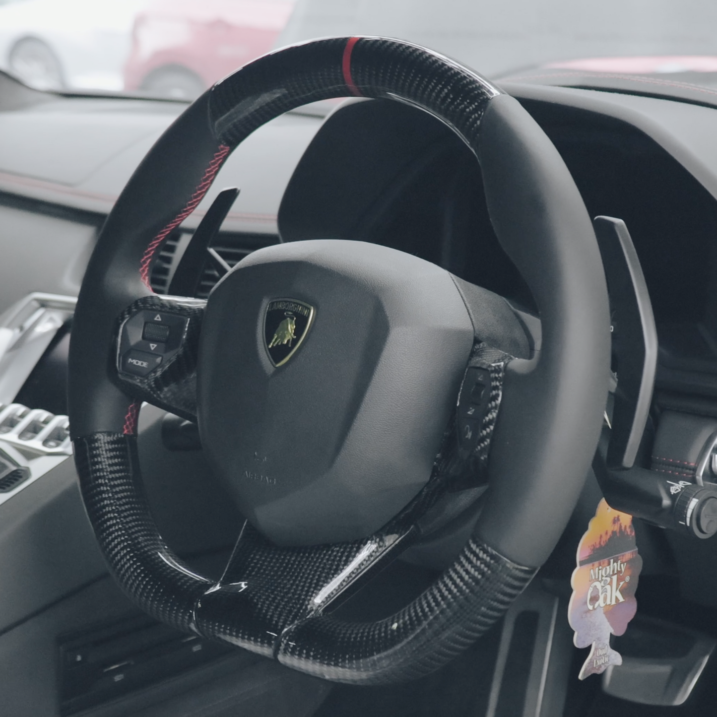 Lamborghini Aventador Carbon Fibre Steering Wheel