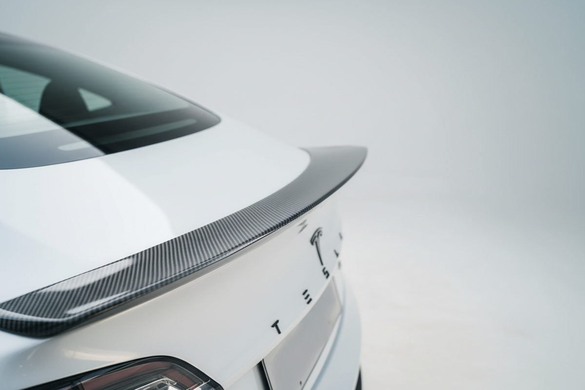 Tesla Model 3 2017-2023 Carbon Fibre Spoiler - V3 | Premium Bespoke AutoWorks