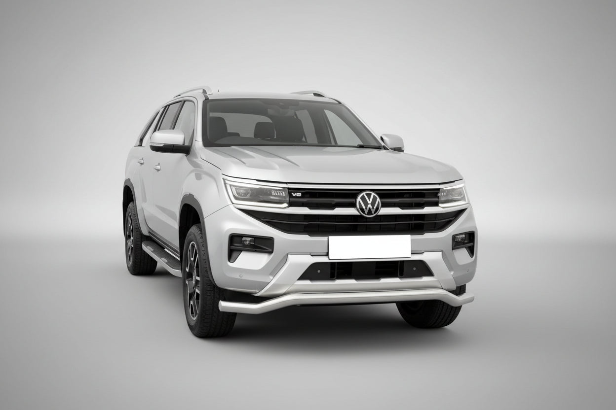 Vw Amarok 2023 On Stainless Steel Twisted Front Spoiler Bar | Premium Bespoke AutoWorks