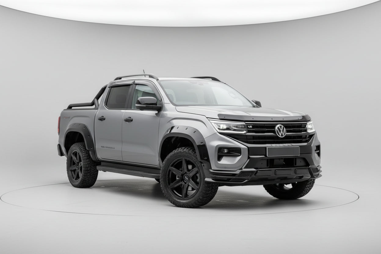 Volkswagen Amarok 2023 On Wide Trak Front Valance Splitter In Gloss Black