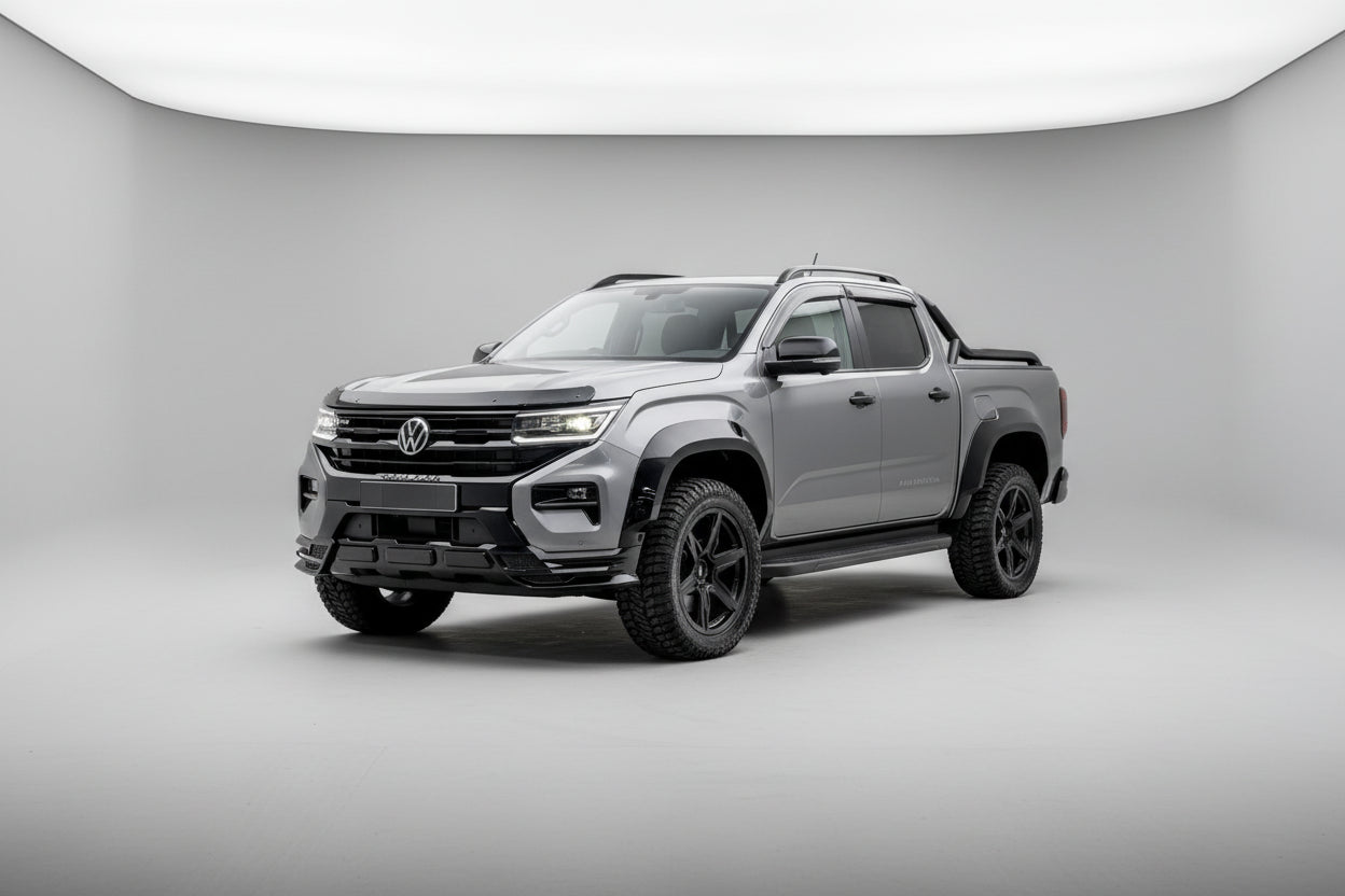 Volkswagen Amarok 2023+ Wide Trak Front Valance Splitter In Gloss Black