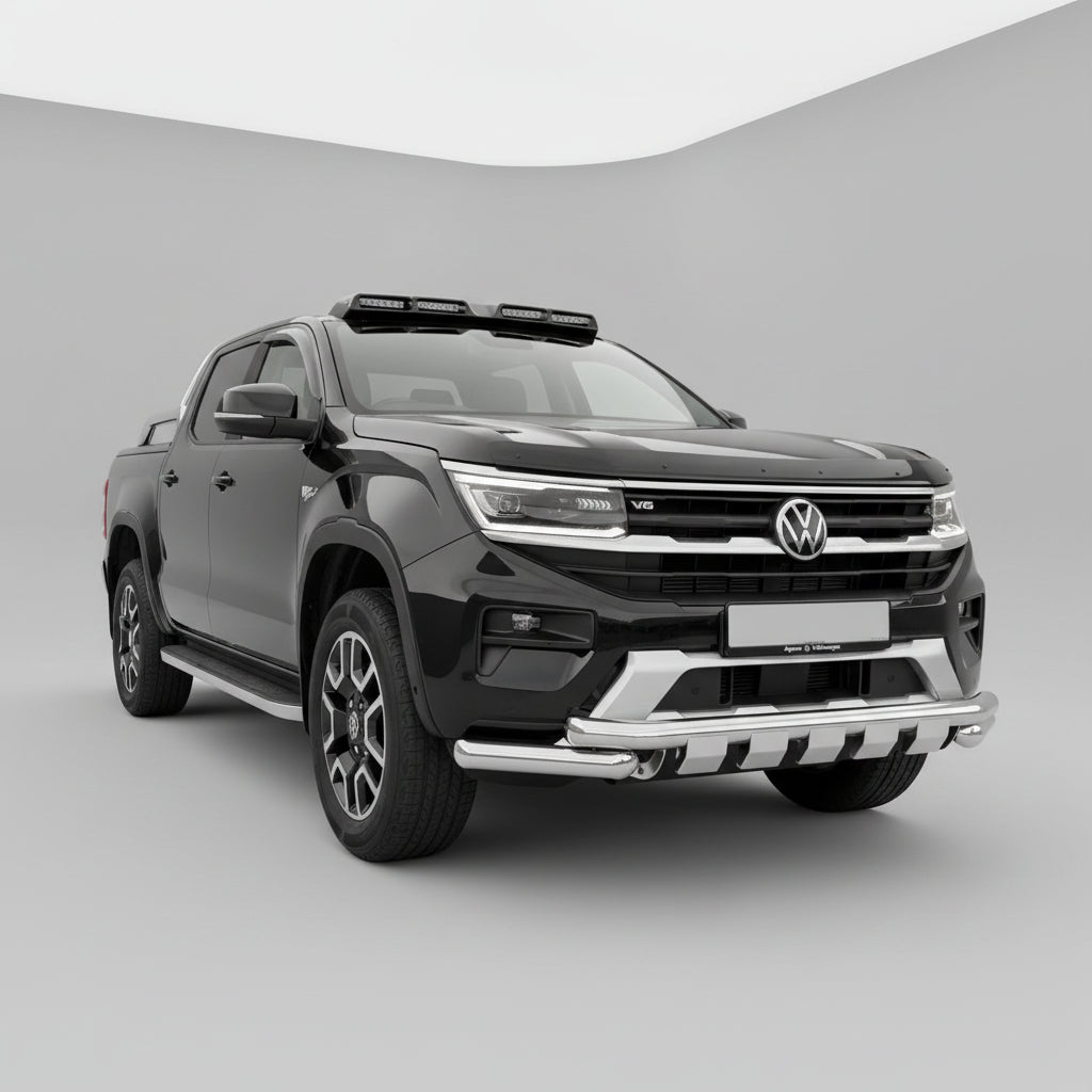 Vw Amarok 2023 On V2 Stainless Steel Front Spoiler Bar