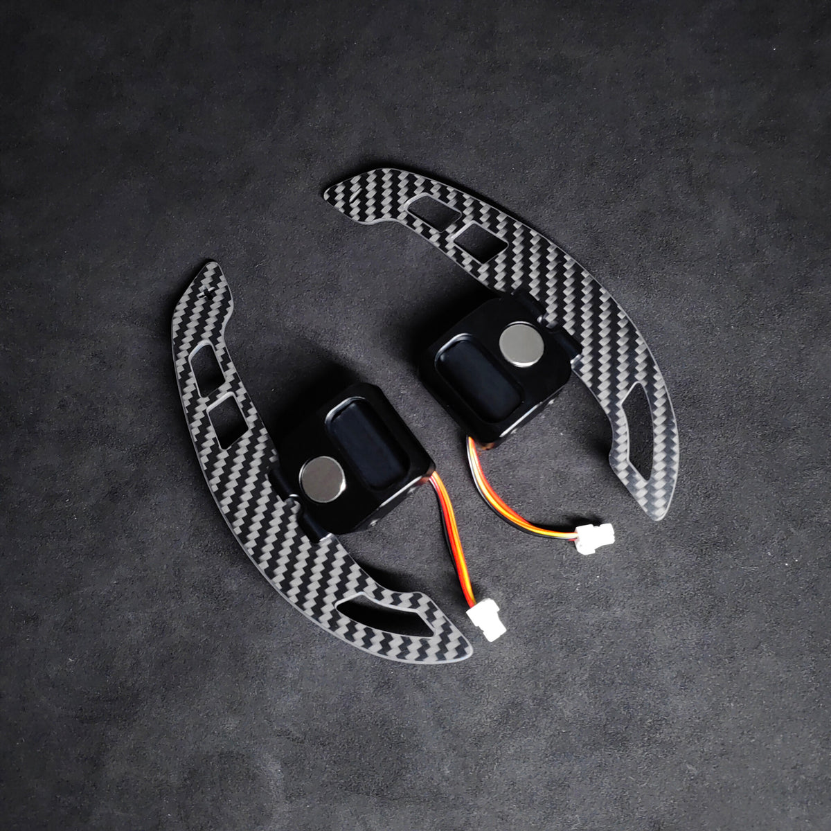 Audi C8 magnetic paddle shifters, detail | Premium Bespoke AutoWorks