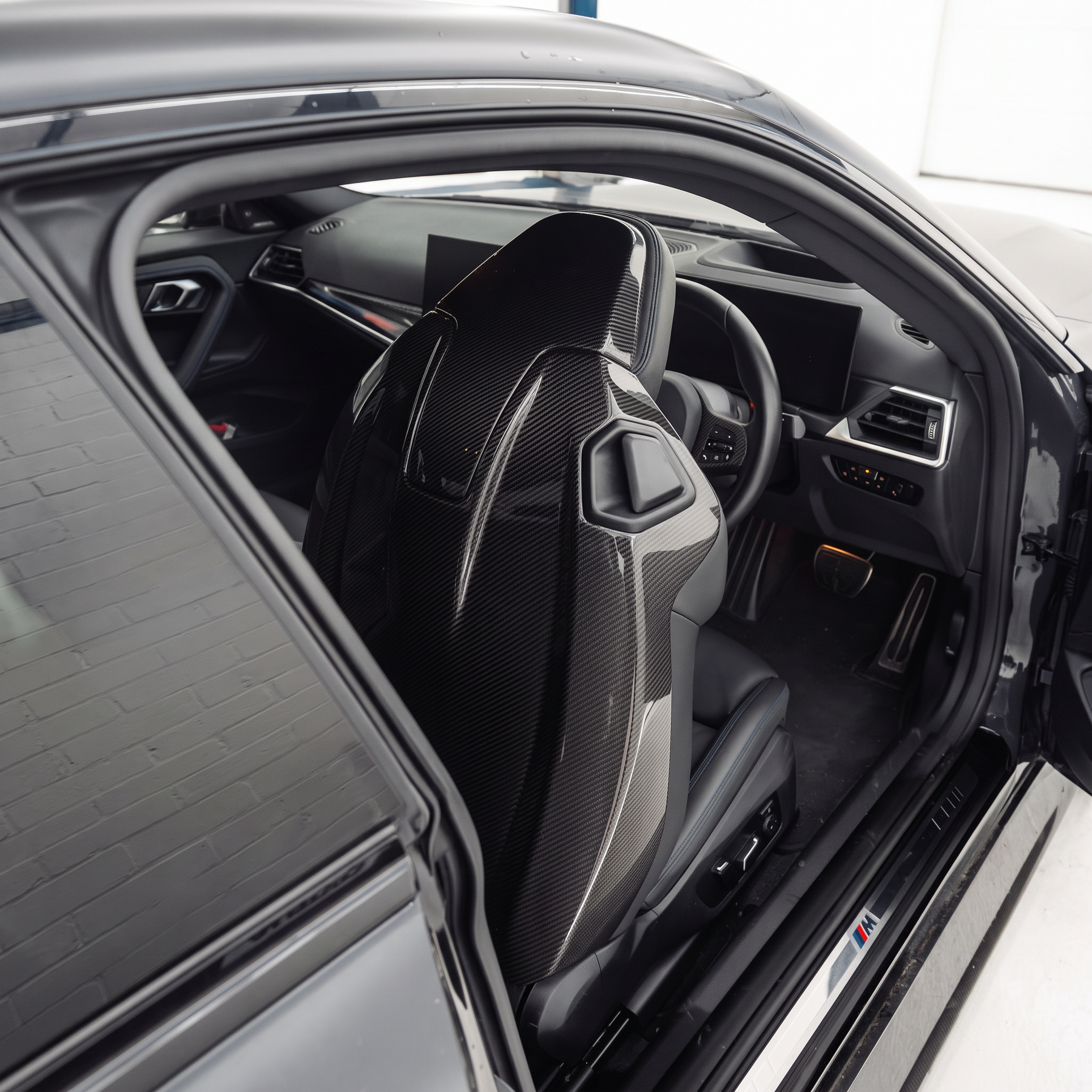 BMW 2 Series / M2 pre-preg carbon fibre full seat back cover fitted