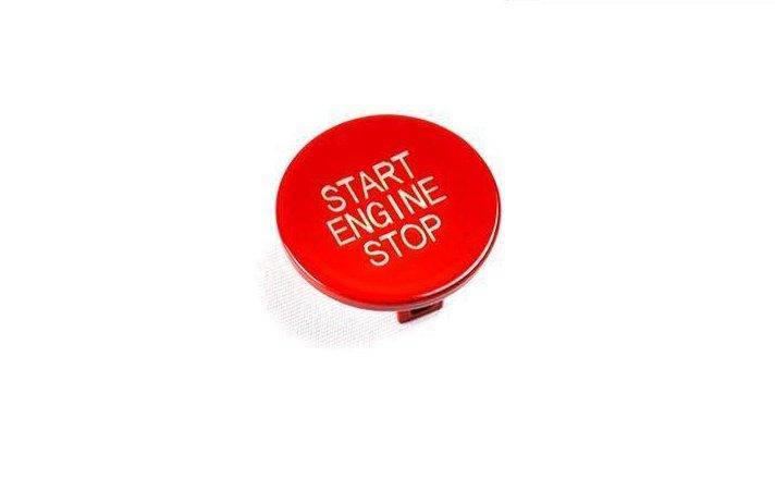 BMW bright red start engine stop button