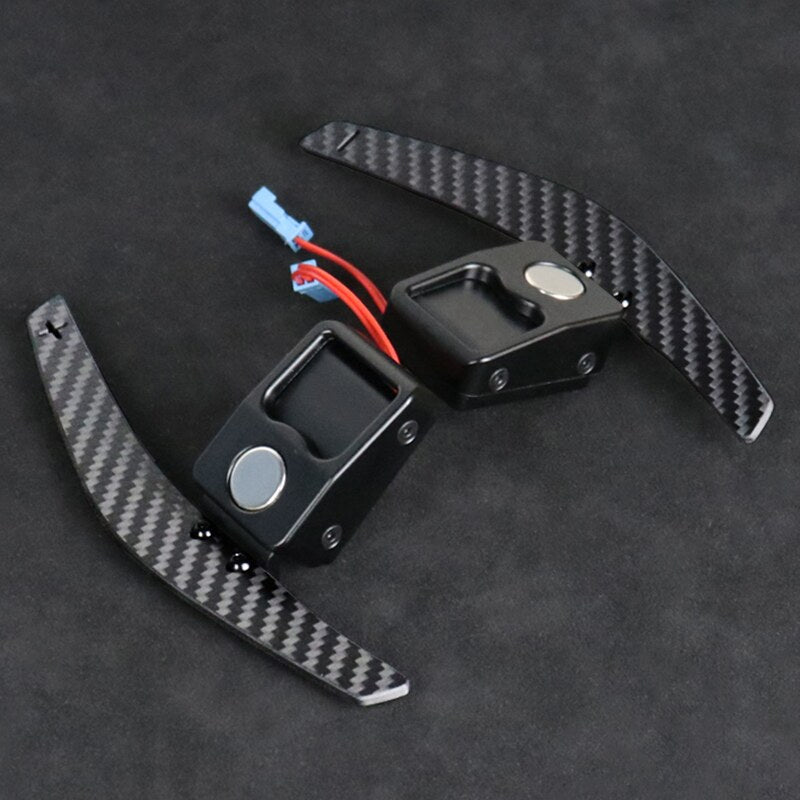 BMW F Series magnetic paddle shifters, carbon effect pair | Premium Bespoke AutoWorks