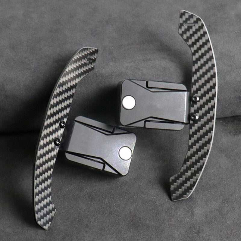 BMW G Series magnetic paddle shifters, carbon effect pair | Premium Bespoke AutoWorks