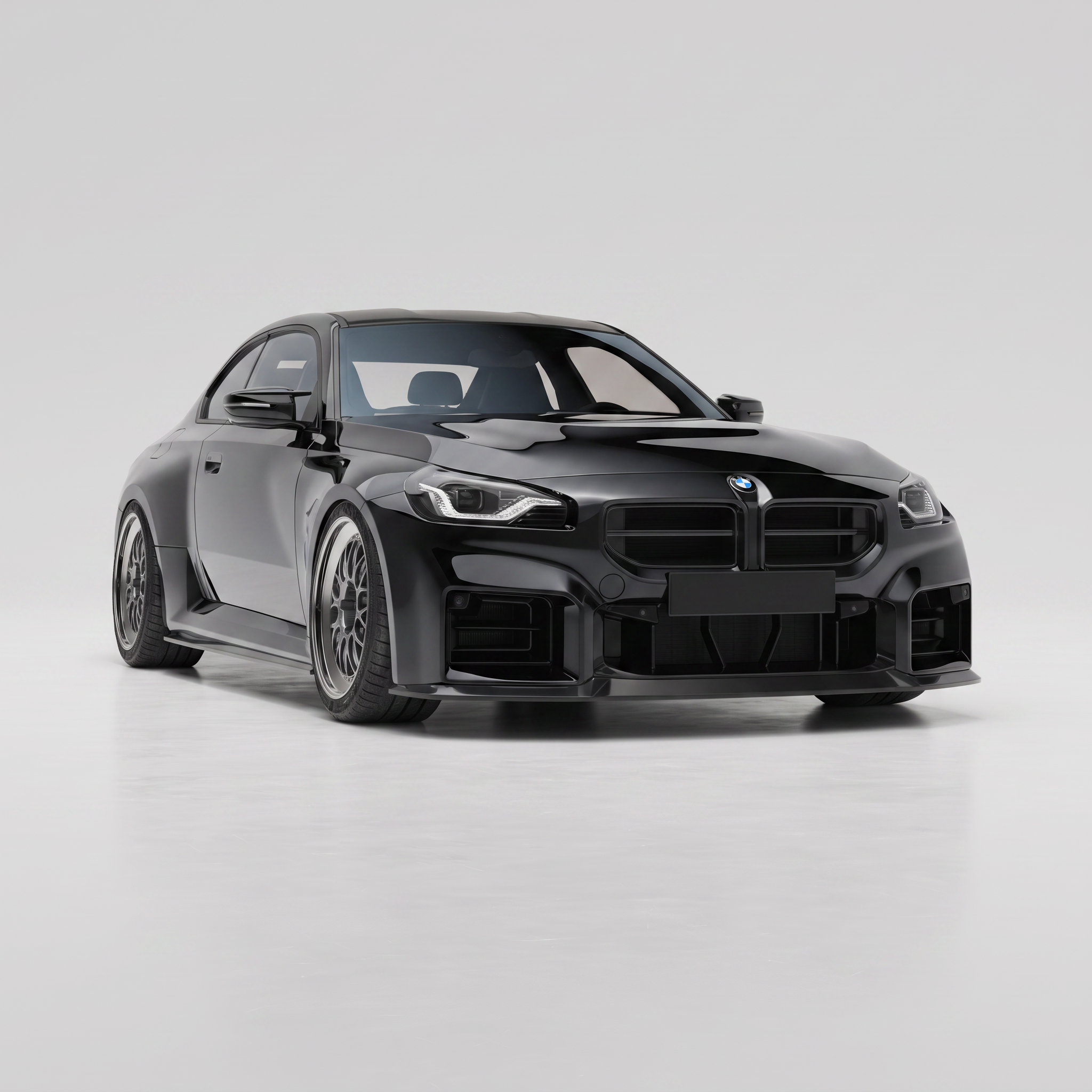 BMW M2 G87 EVO-S gloss black front lip
