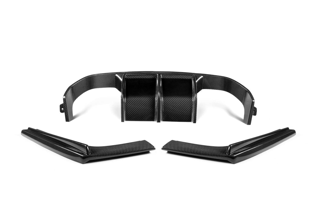 BMW M3 F80 & M4 F82 Pre-Preg Carbon Fibre GT Rear Diffuser Set (2014-2020) - Premium Bespoke AutoWorks