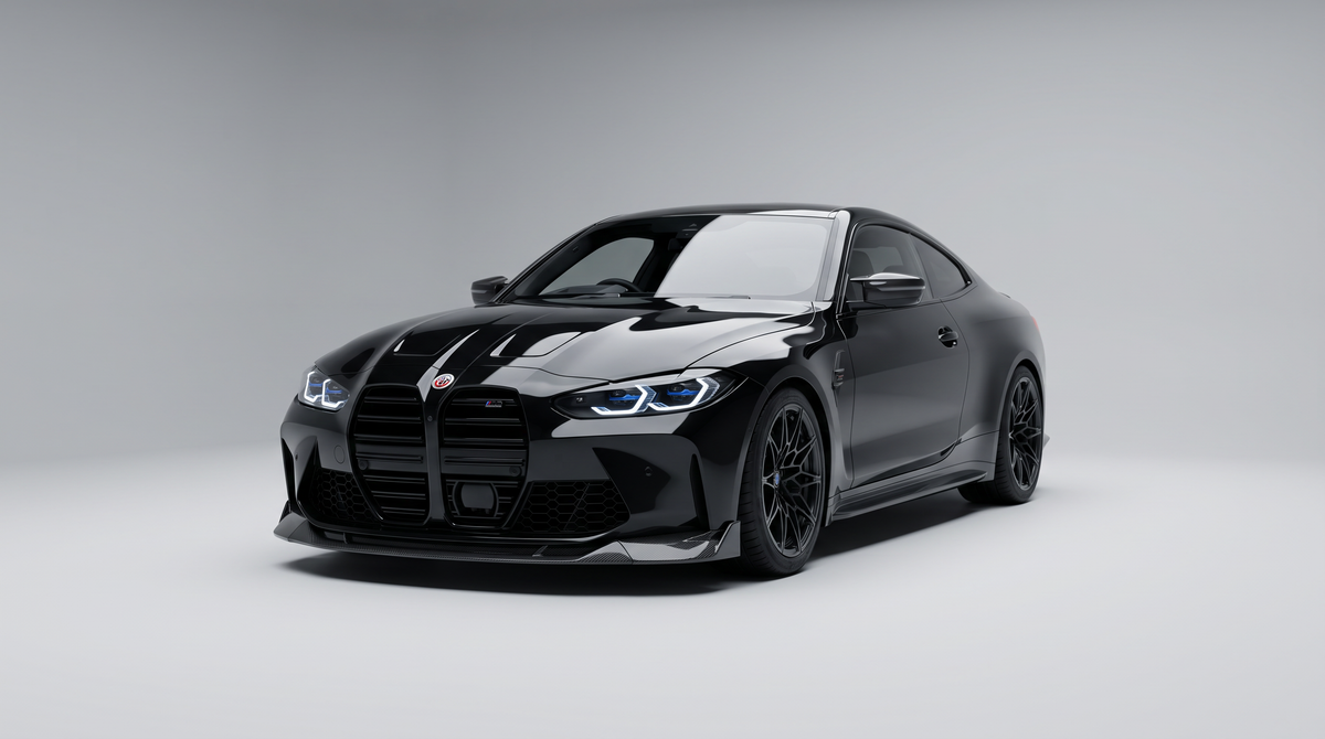 BMW M3 G80 G81 & M4 G82 G83 Pre-Preg Carbon Fibre ID-01 Front Splitter (2021+) fitted - Premium Bespoke AutoWorks