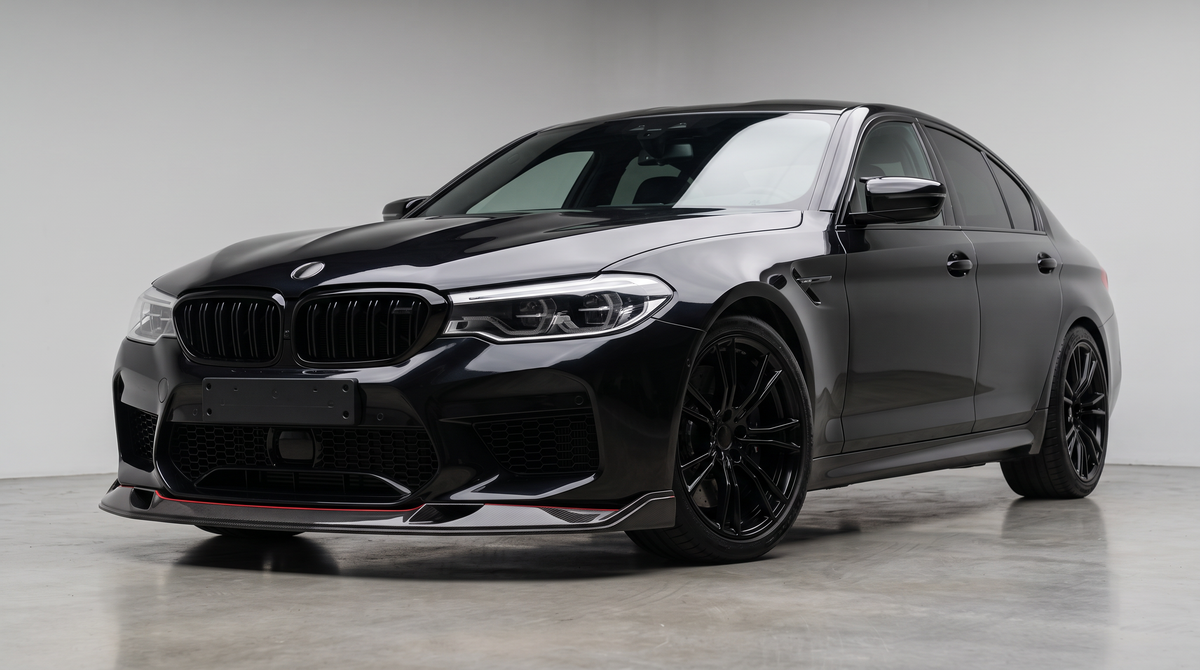 BMW M5 F90 Carbon Fibre Competition Front Splitter (2017-2020) fitted - Premium Bespoke AutoWorks
