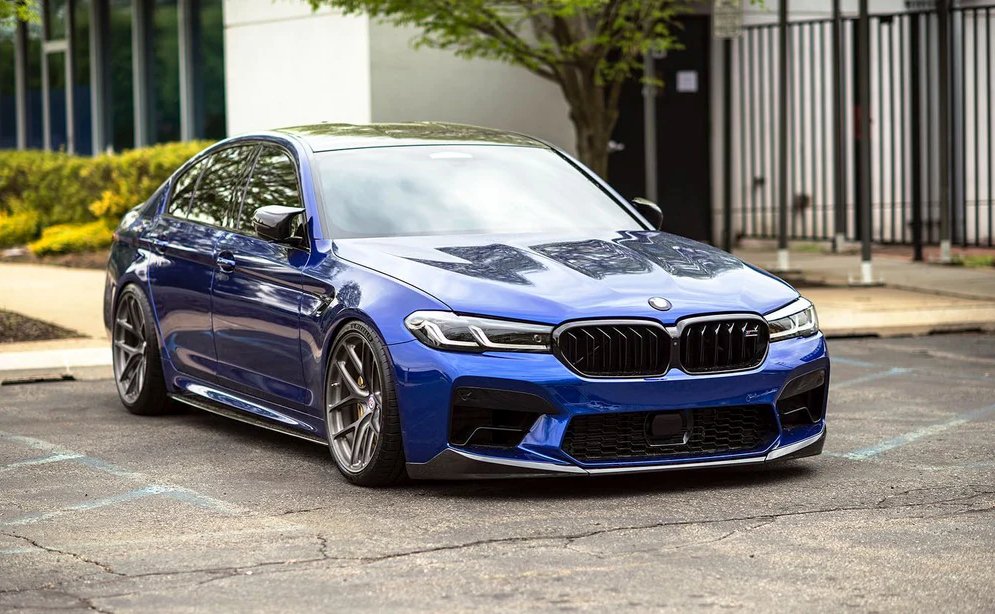 BMW M5 F90 LCI Carbon Fibre Front Splitter (2020-2023) - Premium Bespoke AutoWorks
