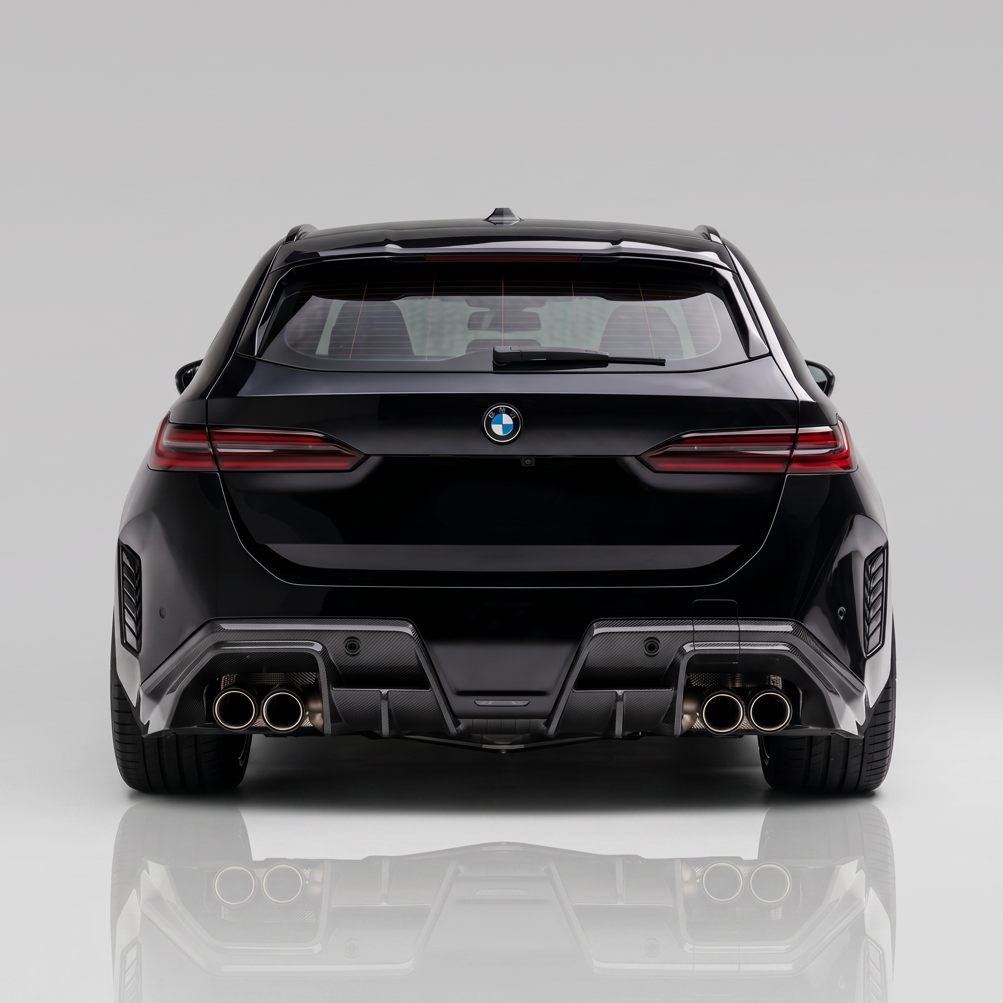 BMW M5 G90/G99 gloss black rear reflector deletes fitted