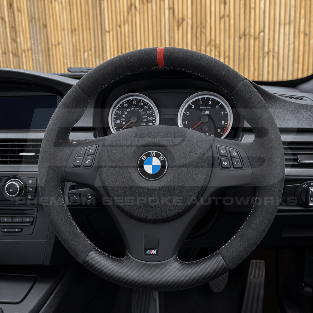 BMW M3 E9X custom steering wheel, example build